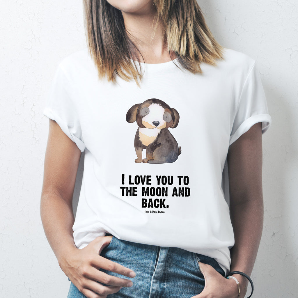 T-Shirt Standard Hund entspannt T-Shirt, Shirt, Tshirt, Lustiges T-Shirt, T-Shirt mit Spruch, Party, Junggesellenabschied, Jubiläum, Geburstag, Herrn, Damen, Männer, Frauen, Schlafshirt, Nachthemd, Sprüche, Hund, Hundemotiv, Haustier, Hunderasse, Tierliebhaber, Hundebesitzer, schwarzer Hund, Hundeliebe, Liebe, Hundeglück