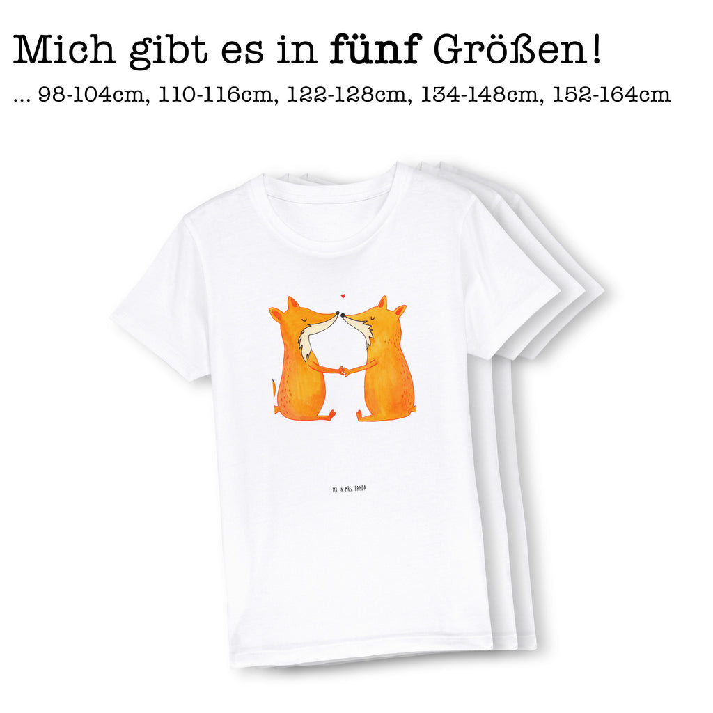 Organic Kinder T-Shirt Füchse Liebe Kinder T-Shirt, Kinder T-Shirt Mädchen, Kinder T-Shirt Jungen, Fuchs, Füchse, Fox, Liebe, Liebespaar, Paar, Partner, Freundin, Freund, Ehe, Verlobte, Ehemann, Ehefrau, Liebesbeweis