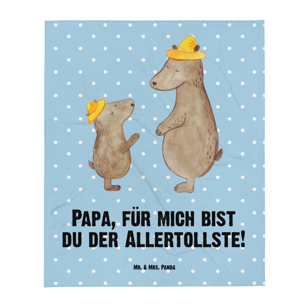 Kuscheldecke Bären mit Hut Decke, Wohndecke, Tagesdecke, Wolldecke, Sofadecke, Familie, Vatertag, Muttertag, Bruder, Schwester, Mama, Papa, Oma, Opa, Bär, Bären, Vater, Papi, Paps, Dad, Daddy, Lieblingsmensch, Sohn, Söhne, Kind, Kinder, Vater-Sohn, Family, Vorbild