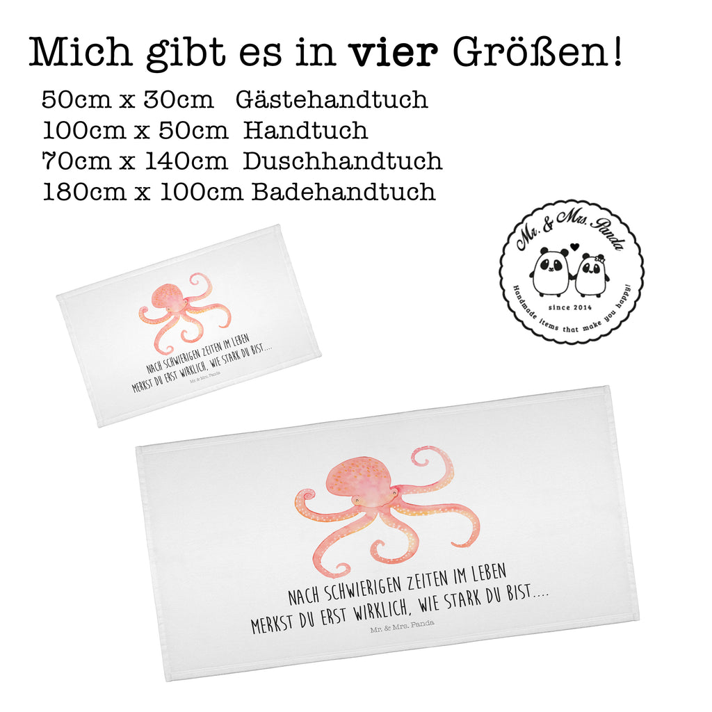 Handtuch Tintenfisch Gästetuch, Reisehandtuch, Sport Handtuch, Frottier, Kinder Handtuch, Tiermotive, Gute Laune, lustige Sprüche, Tiere, Meer, Meerestier, Krake, Tintenfisch, Arme, Wasser, Ozean