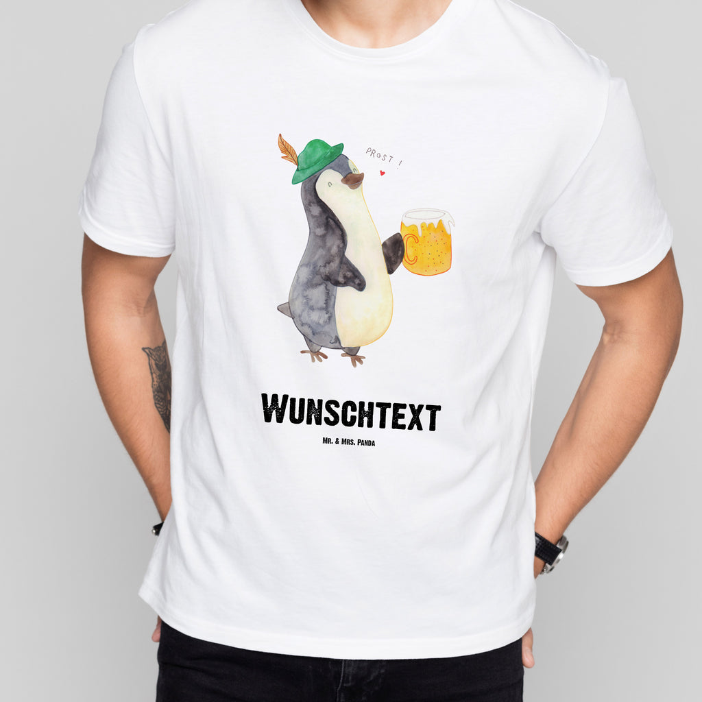 Personalisiertes T-Shirt Pinguin Bier T-Shirt Personalisiert, T-Shirt mit Namen, T-Shirt mit Aufruck, Männer, Frauen, Pinguin, Pinguine, Bier, Oktoberfest