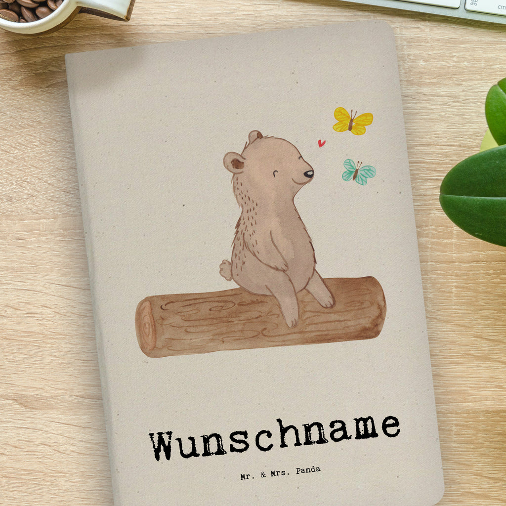 DIN A4 Personalisiertes Notizbuch Bär Naturliebhaber Personalisiertes Notizbuch, Notizbuch mit Namen, Notizbuch bedrucken, Personalisierung, Namensbuch, Namen, Geschenk, Sport, Sportart, Hobby, Schenken, Danke, Dankeschön, Auszeichnung, Gewinn, Sportler, Naturliebhaber, Outdoor, Wandern, Nature Lover