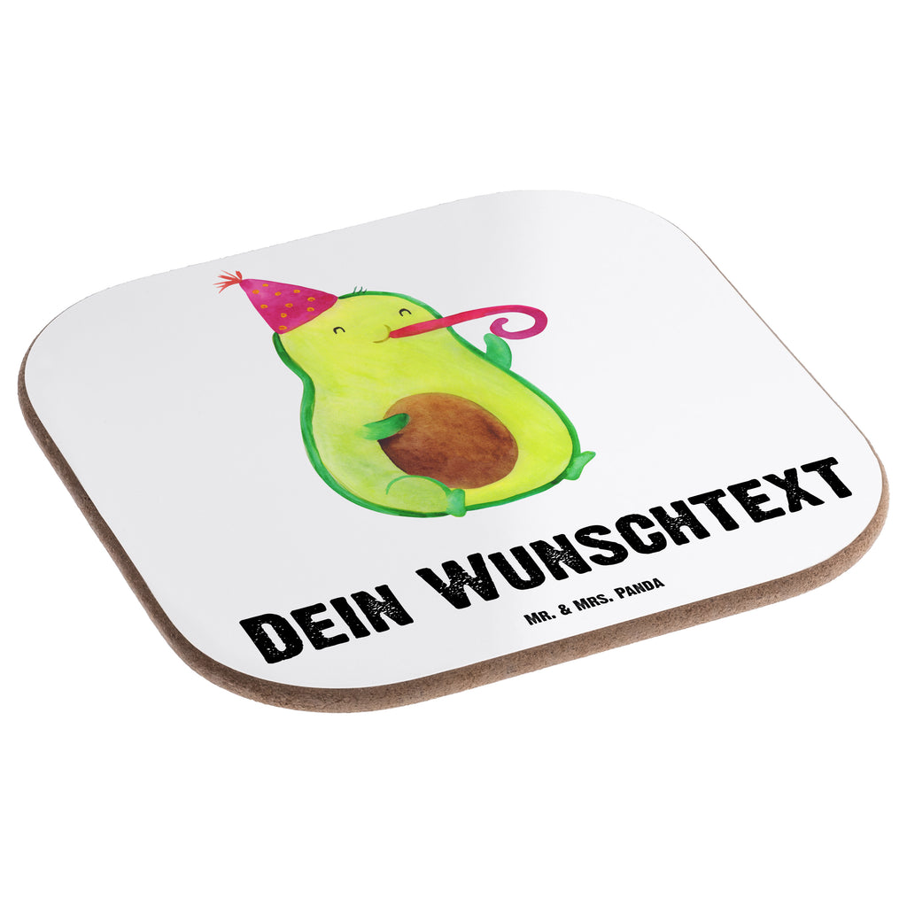 Personalisierte Untersetzer Avocado Partyhupe Personalisierte Untersetzer, PErsonalisierte Bierdeckel, Personalisierte Glasuntersetzer, Peronalisierte Untersetzer Gläser, Personalisiert Getränkeuntersetzer, Untersetzer mit Namen, Bedrucken, Personalisieren, Namensaufdruck, Avocado, Veggie, Vegan, Gesund, Party, Feierlichkeit, Feier, Fete, Geburtstag, Gute Laune, Tröte