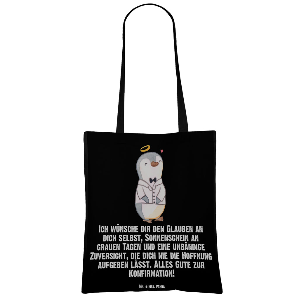 Tragetasche Pinguin Konfirmation Hemd Beuteltasche, Beutel, Einkaufstasche, Jutebeutel, Stoffbeutel, Tasche, Shopper, Umhängetasche, Strandtasche, Schultertasche, Stofftasche, Tragetasche, Badetasche, Jutetasche, Einkaufstüte, Laptoptasche, Konfirmation, Kommunion, Jugendweihe, Konfirmation Geschenk, Sonnenschein, Zuversicht, Vertrauen, Hoffnung