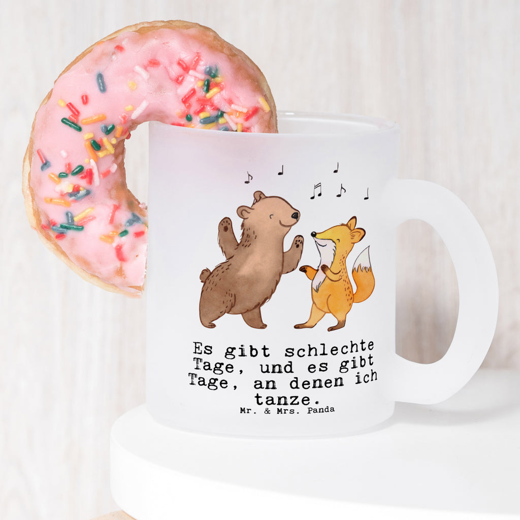 Teetasse Hase Tanzen Tage Teetasse, Teeglas, Teebecher, Tasse mit Henkel, Tasse, Glas Teetasse, Teetasse aus Glas, Geschenk, Sport, Sportart, Hobby, Schenken, Danke, Dankeschön, Auszeichnung, Gewinn, Sportler, Tanzen, tanzen gehen, Tanzschule, Tanzkurs