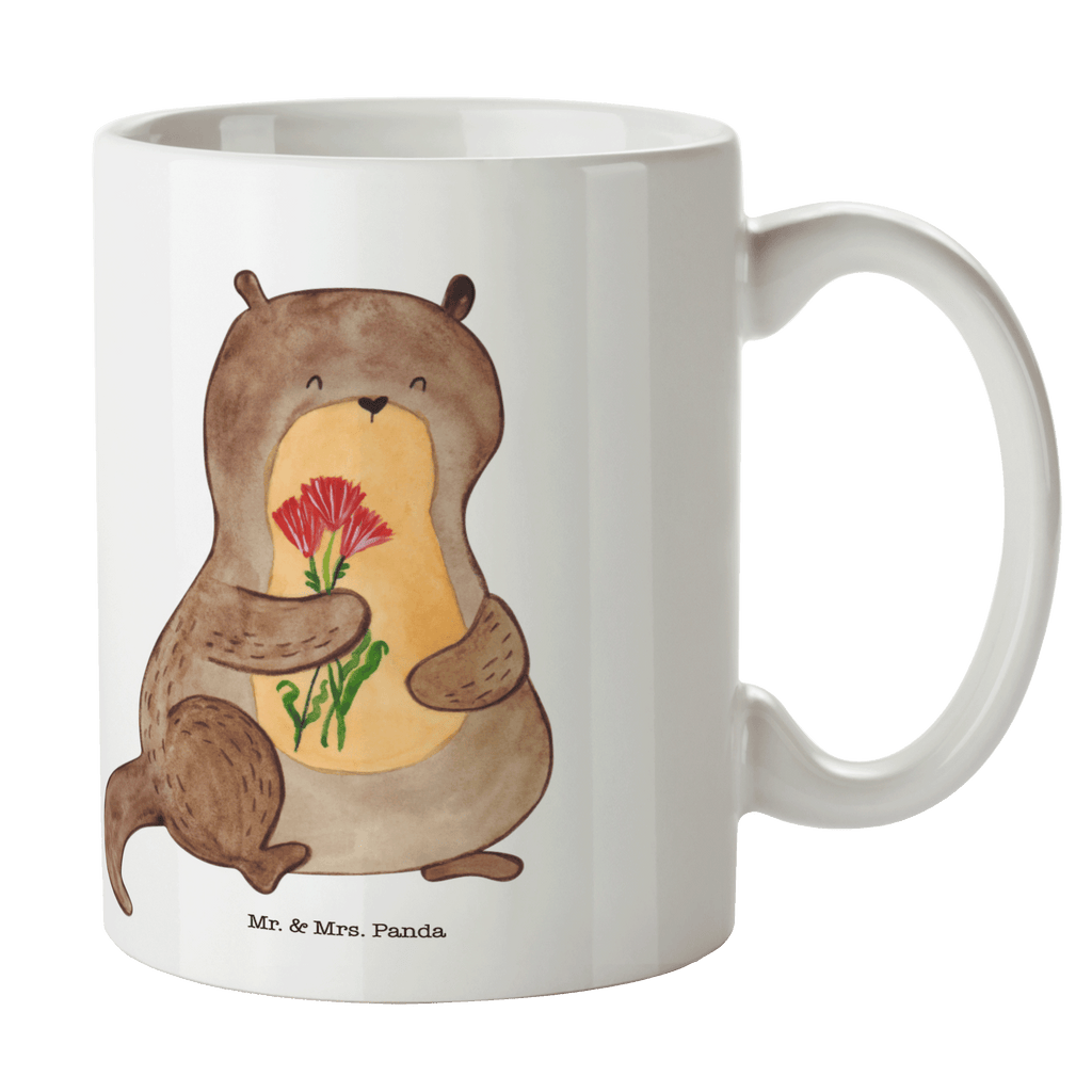 Tasse Otter Blumenstrauß Tasse, Kaffeetasse, Teetasse, Becher, Kaffeebecher, Teebecher, Keramiktasse, Porzellantasse, Büro Tasse, Geschenk Tasse, Tasse Sprüche, Tasse Motive, Kaffeetassen, Tasse bedrucken, Designer Tasse, Cappuccino Tassen, Schöne Teetassen, Otter, Fischotter, Seeotter, Otter Seeotter See Otter