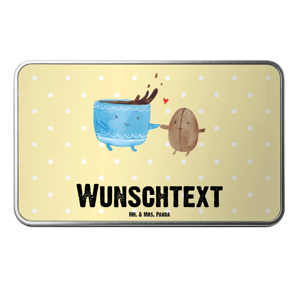 Personalisierte Metalldose Kaffee Bohne Personalisierte Metalldose, Dose mit Namen, Namensdose, Kiste mit Namen, Namenskiste, Tiermotive, Gute Laune, lustige Sprüche, Tiere, Kaffee, Kaffeebohne, Genuss, Zufriedenheit, Glück