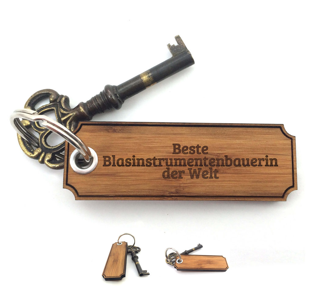 Schlüsselanhänger Classic Gravur Blasinstrumentenbauerin Schlüsselanhänger, Anhänger, Taschenanhänger, Glücksbringer, Schlüsselbund, Schlüsselanhänger Holz, Schlüsselanhänger aus Holz, Holz Schlüsselanhänger, Holzschlüsselanhänger, Geschenke, Schenken, Gravur