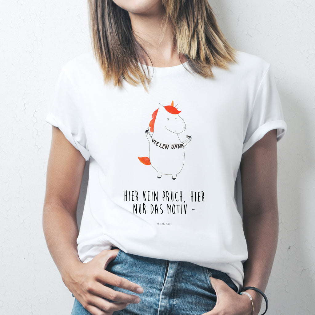 T-Shirt Standard Einhorn Vielen Dank T-Shirt, Shirt, Tshirt, Lustiges T-Shirt, T-Shirt mit Spruch, Party, Junggesellenabschied, Jubiläum, Geburstag, Herrn, Damen, Männer, Frauen, Schlafshirt, Nachthemd, Sprüche, Einhorn, Einhörner, Einhorn Deko, Pegasus, Unicorn, Danke, vielen Dank, Dankeschön, Danksagung