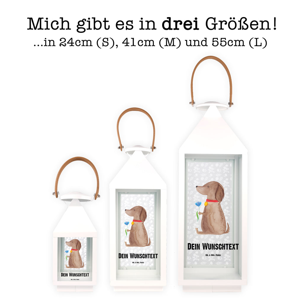 Personalisierte Deko Laterne Hund Blume Gartenlampe, Gartenleuchte, Gartendekoration, Gartenlicht, Laterne kleine Laternen, XXL Laternen, Laterne groß, Hund, Hundemotiv, Haustier, Hunderasse, Tierliebhaber, Hundebesitzer, Sprüche, Hunde, Frauchen, Hundeliebe