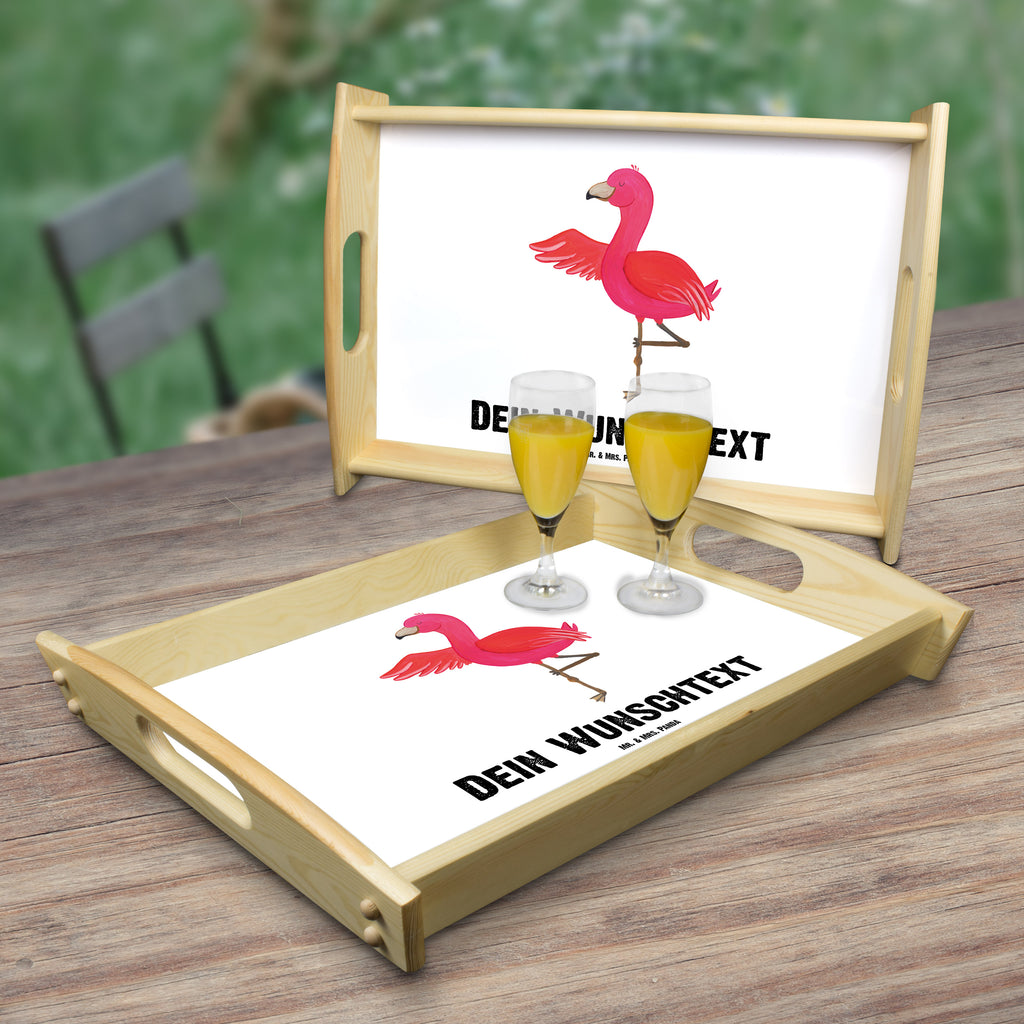 Personalisiertes Serviertablett Flamingo Yoga Personalisiertes Serviertablett, Personalisiertes Tablett, Personalisiertes Holztablett, Personalisiertes Küchentablett, Personalisiertes Dekotablett, Personalisiertes Frühstückstablett, Serviertablett mit Namen, Tablett mit Namen, Flamingo, Vogel, Yoga, Namaste, Achtsamkeit, Yoga-Übung, Entspannung, Ärger, Aufregen, Tiefenentspannung