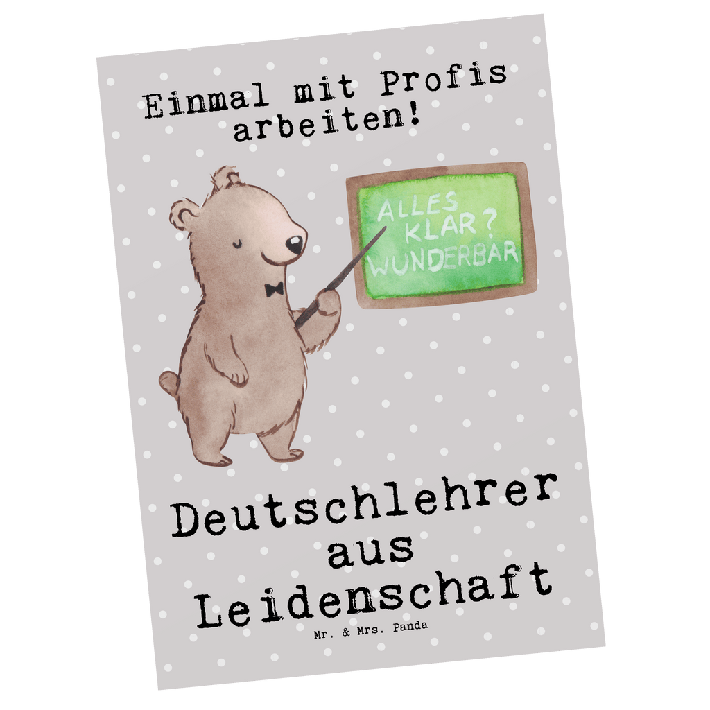 Postkarte Deutschlehrer aus Leidenschaft Postkarte, Karte, Geschenkkarte, Grußkarte, Einladung, Ansichtskarte, Geburtstagskarte, Einladungskarte, Dankeskarte, Ansichtskarten, Einladung Geburtstag, Einladungskarten Geburtstag, Beruf, Ausbildung, Jubiläum, Abschied, Rente, Kollege, Kollegin, Geschenk, Schenken, Arbeitskollege, Mitarbeiter, Firma, Danke, Dankeschön, Deutschlehrer, Deutschunterricht, Schule, Grundschule