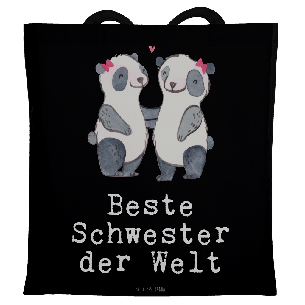 Tragetasche Panda Beste Schwester der Welt Beuteltasche, Beutel, Einkaufstasche, Jutebeutel, Stoffbeutel, Tasche, Shopper, Umhängetasche, Strandtasche, Schultertasche, Stofftasche, Tragetasche, Badetasche, Jutetasche, Einkaufstüte, Laptoptasche, für, Dankeschön, Geschenk, Schenken, Geburtstag, Geburtstagsgeschenk, Geschenkidee, Danke, Bedanken, Mitbringsel, Freude machen, Geschenktipp, Schwestern, Schwester, Geschwister, Schwesterherz, Sister, Familie, Kleinigkeit, Beste, Tochter, Liebe, Kinder