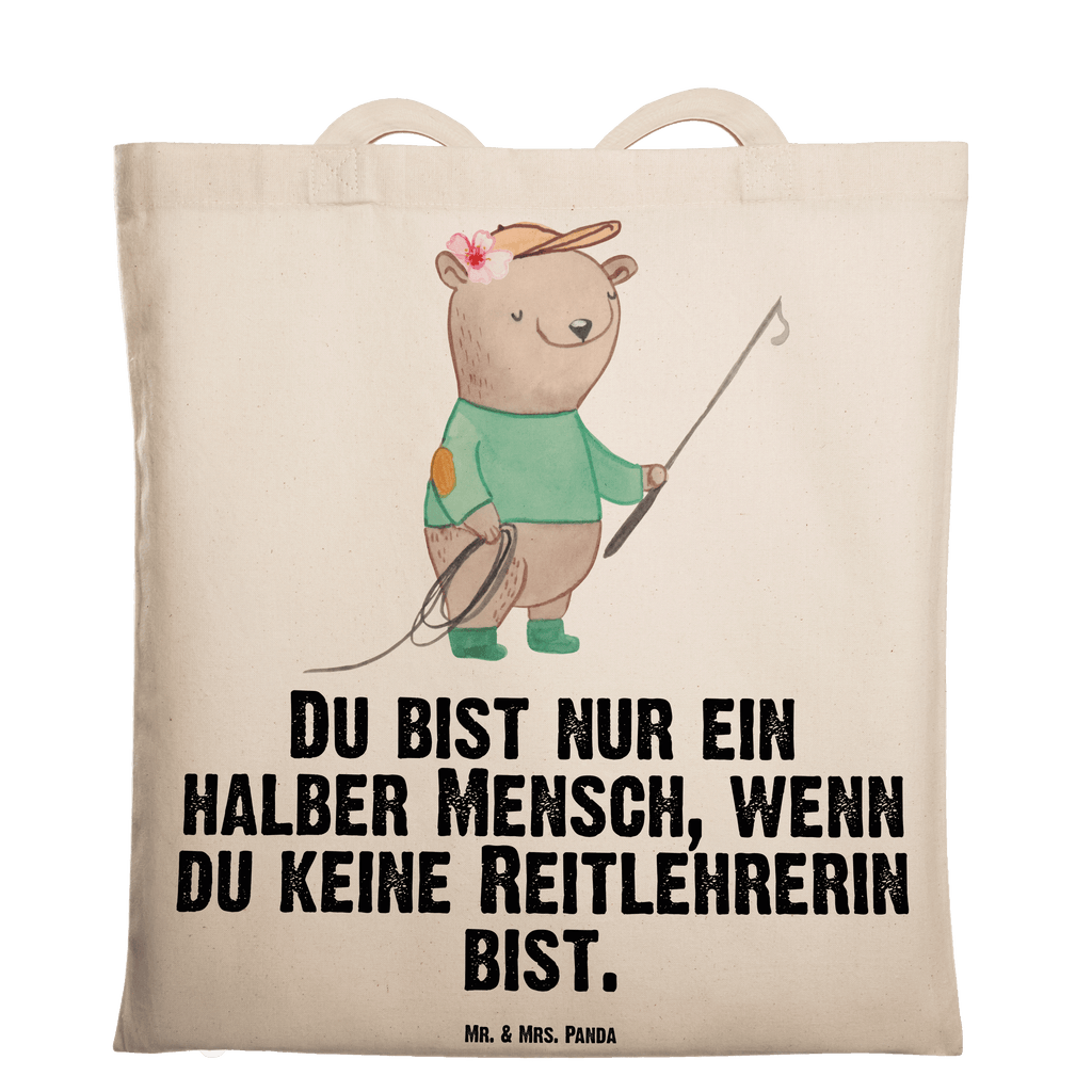 Tragetasche Reitlehrerin mit Herz Beuteltasche, Beutel, Einkaufstasche, Jutebeutel, Stoffbeutel, Tasche, Shopper, Umhängetasche, Strandtasche, Schultertasche, Stofftasche, Tragetasche, Badetasche, Jutetasche, Einkaufstüte, Laptoptasche, Beruf, Ausbildung, Jubiläum, Abschied, Rente, Kollege, Kollegin, Geschenk, Schenken, Arbeitskollege, Mitarbeiter, Firma, Danke, Dankeschön