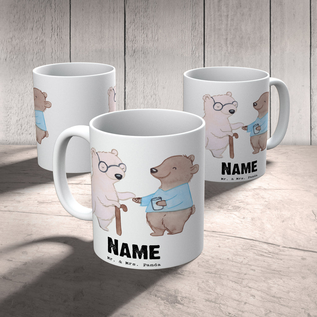 Personalisierte Tasse Altenpfleger mit Herz Personalisierte Tasse, Namenstasse, Wunschname, Personalisiert, Tasse, Namen, Drucken, Tasse mit Namen, Beruf, Ausbildung, Jubiläum, Abschied, Rente, Kollege, Kollegin, Geschenk, Schenken, Arbeitskollege, Mitarbeiter, Firma, Danke, Dankeschön, Altenpfleger, Pfleger, Altenheim Eröffnung