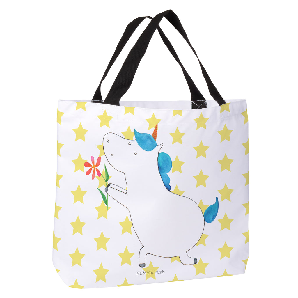 Shopper Einhorn Blume Beutel, Einkaufstasche, Tasche, Strandtasche, Einkaufsbeutel, Shopper, Schultasche, Freizeittasche, Tragebeutel, Schulbeutel, Alltagstasche, Einhorn, Einhörner, Einhorn Deko, Pegasus, Unicorn, Liebe, Liebesbeweis, Antrag, Heiratsantrag, Verlobung, Ehepaar, Pärchen, Partner, Freund, Freundin, Ehe, heiraten