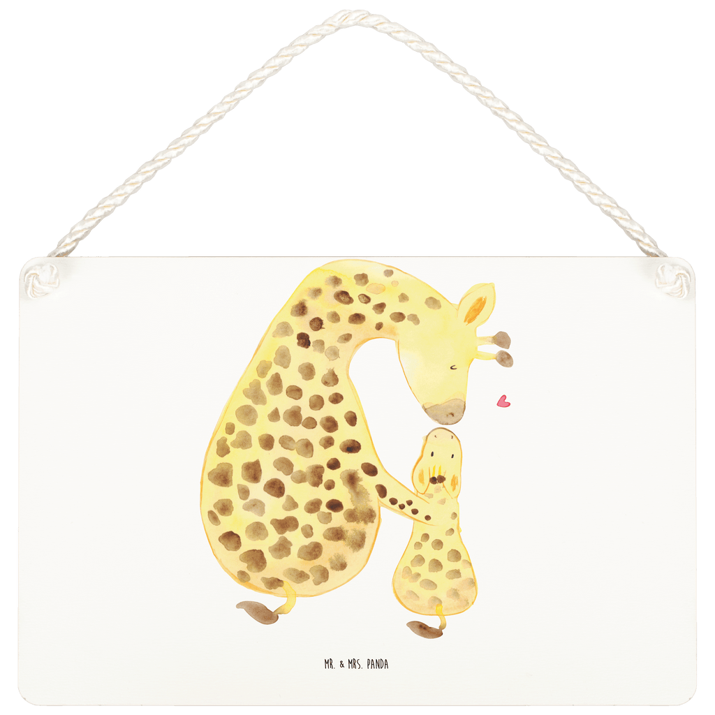 Deko Schild Giraffe mit Kind Dekoschild, Deko Schild, Schild, Tür Schild, Türschild, Holzschild, Wandschild, Wanddeko, Afrika, Wildtiere, Giraffe, Kind, Mutter, Mama, Tochter, Sohn, Lieblingsmensch