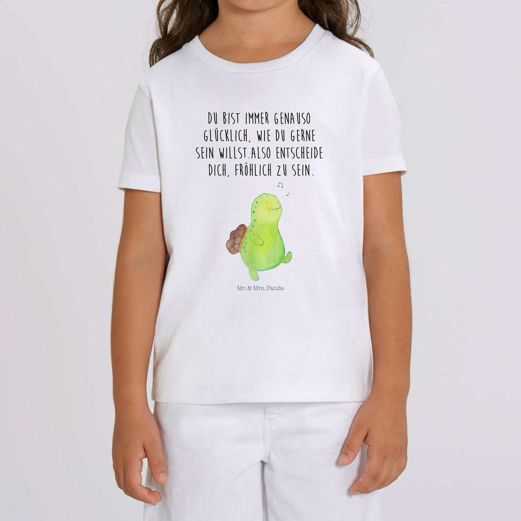 Organic Kinder T-Shirt Schildkröte Pfeifen Kinder T-Shirt, Kinder T-Shirt Mädchen, Kinder T-Shirt Jungen, Schildkröte, Schildi, Schildkröten, fröhlich, Glück, Motivation, Lebensfreude, Depression, Trennung, Neuanfang