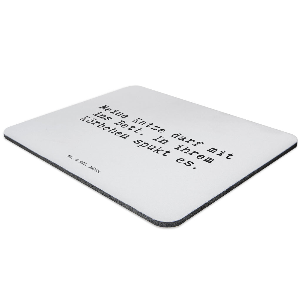 Mauspad Sprüche und Zitate Meine Katze darf mit ins Bett. In ihrem Körbchen spukt es. Mousepad, Computer zubehör, Büroausstattung, PC Zubehör, Arbeitszimmer, Mauspad, Einzigartiges Mauspad, Designer Mauspad, Mausunterlage, Mauspad Büro, Spruch, Sprüche, lustige Sprüche, Weisheiten, Zitate, Spruch Geschenke, Spruch Sprüche Weisheiten Zitate Lustig Weisheit Worte