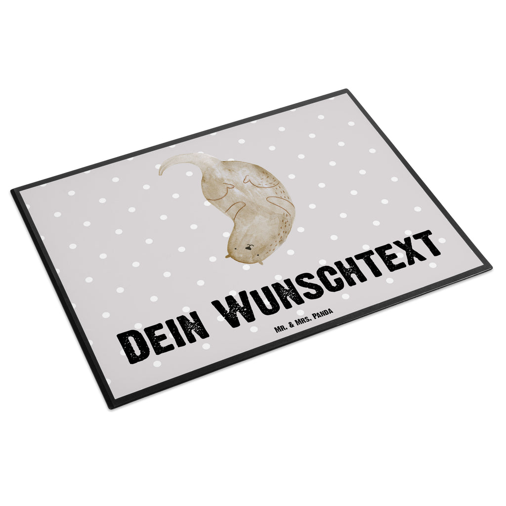 Personalisierte Schreibtischunterlage Otter kopfüber Personalisierte Schreibunterlage, Personalisierte Schreibtischauflage, Personalisierte Schreibtisch Unterlagen, Schreibunterlage mit Namen, Schreibtischauflage mit Namen, Schreibtisch Unterlagen mit Namen, Selbst gestalten, Namensaufdruck, Namenspersonalisierung, Otter, Fischotter, Seeotter, Otter Seeotter See Otter