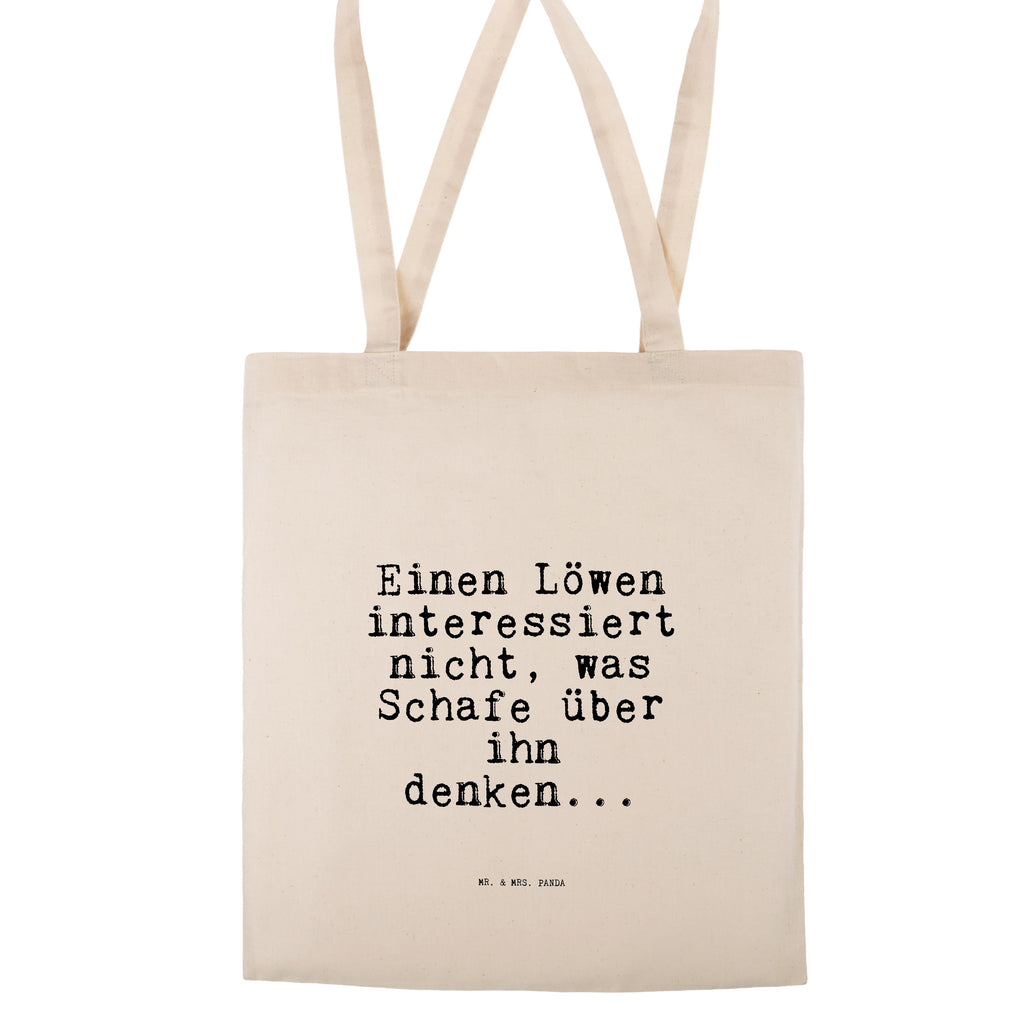 Tragetasche Sprüche und Zitate Einen Löwen interessiert nicht, was Schafe über ihn denken... Beuteltasche, Beutel, Einkaufstasche, Jutebeutel, Stoffbeutel, Tasche, Shopper, Umhängetasche, Strandtasche, Schultertasche, Stofftasche, Tragetasche, Badetasche, Jutetasche, Einkaufstüte, Laptoptasche, Spruch, Sprüche, lustige Sprüche, Weisheiten, Zitate, Spruch Geschenke, Spruch Sprüche Weisheiten Zitate Lustig Weisheit Worte