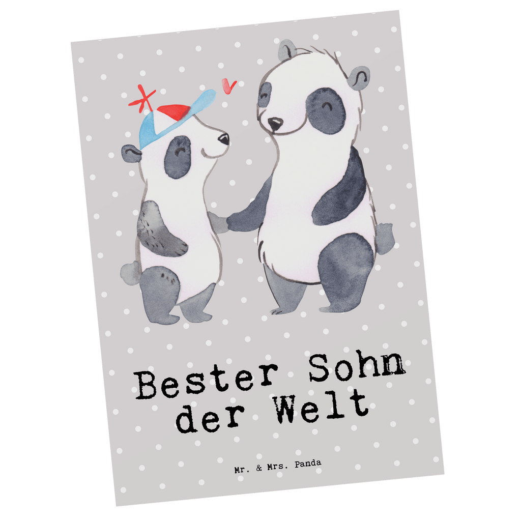 Postkarte Panda Bester Sohn der Welt Postkarte, Karte, Geschenkkarte, Grußkarte, Einladung, Ansichtskarte, Geburtstagskarte, Einladungskarte, Dankeskarte, Ansichtskarten, Einladung Geburtstag, Einladungskarten Geburtstag, für, Dankeschön, Geschenk, Schenken, Geburtstag, Geburtstagsgeschenk, Geschenkidee, Danke, Bedanken, Mitbringsel, Freude machen, Geschenktipp, Sohn, Sohnemann, Söhnchen, Bube, Bub, Nachwuchs, Nachkomme, Kind, Familie, Vater, Belohnung