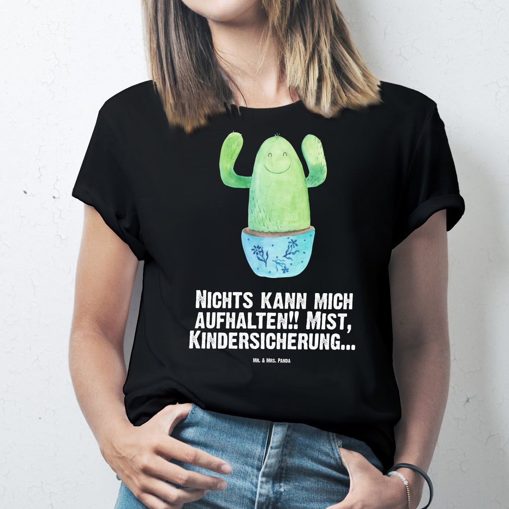 T-Shirt Standard Kaktus Happy T-Shirt, Shirt, Tshirt, Lustiges T-Shirt, T-Shirt mit Spruch, Party, Junggesellenabschied, Jubiläum, Geburstag, Herrn, Damen, Männer, Frauen, Schlafshirt, Nachthemd, Sprüche, Kaktus, Kakteen, Motivation, Spruch, lustig, Kindersicherung, Neustart, Büro, Büroalltag, Kollege, Kollegin, Freundin, Mutter, Familie, Ausbildung