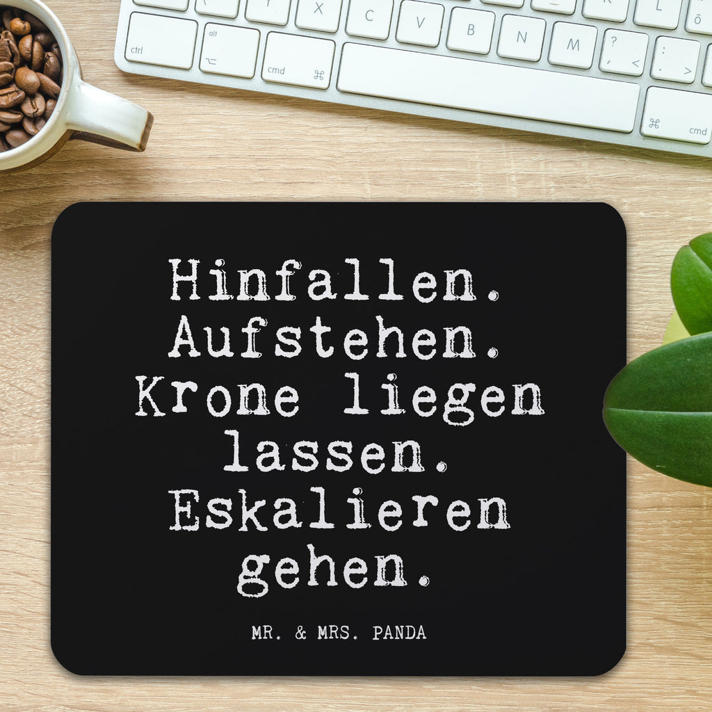 Mauspad Fun Talk Hinfallen. Aufstehen. Krone liegen lassen. Eskalieren gehen. Mousepad, Computer zubehör, Büroausstattung, PC Zubehör, Arbeitszimmer, Mauspad, Einzigartiges Mauspad, Designer Mauspad, Mausunterlage, Mauspad Büro, Spruch, Sprüche, lustige Sprüche, Weisheiten, Zitate, Spruch Geschenke, Glizer Spruch Sprüche Weisheiten Zitate Lustig Weisheit Worte