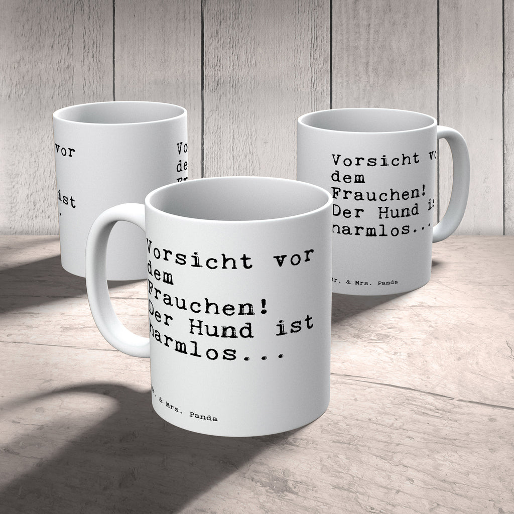 Tasse Sprüche und Zitate Vorsicht vor dem Frauchen! Der Hund ist harmlos... Tasse, Kaffeetasse, Teetasse, Becher, Kaffeebecher, Teebecher, Keramiktasse, Porzellantasse, Büro Tasse, Geschenk Tasse, Tasse Sprüche, Tasse Motive, Kaffeetassen, Tasse bedrucken, Designer Tasse, Cappuccino Tassen, Schöne Teetassen, Spruch, Sprüche, lustige Sprüche, Weisheiten, Zitate, Spruch Geschenke, Spruch Sprüche Weisheiten Zitate Lustig Weisheit Worte