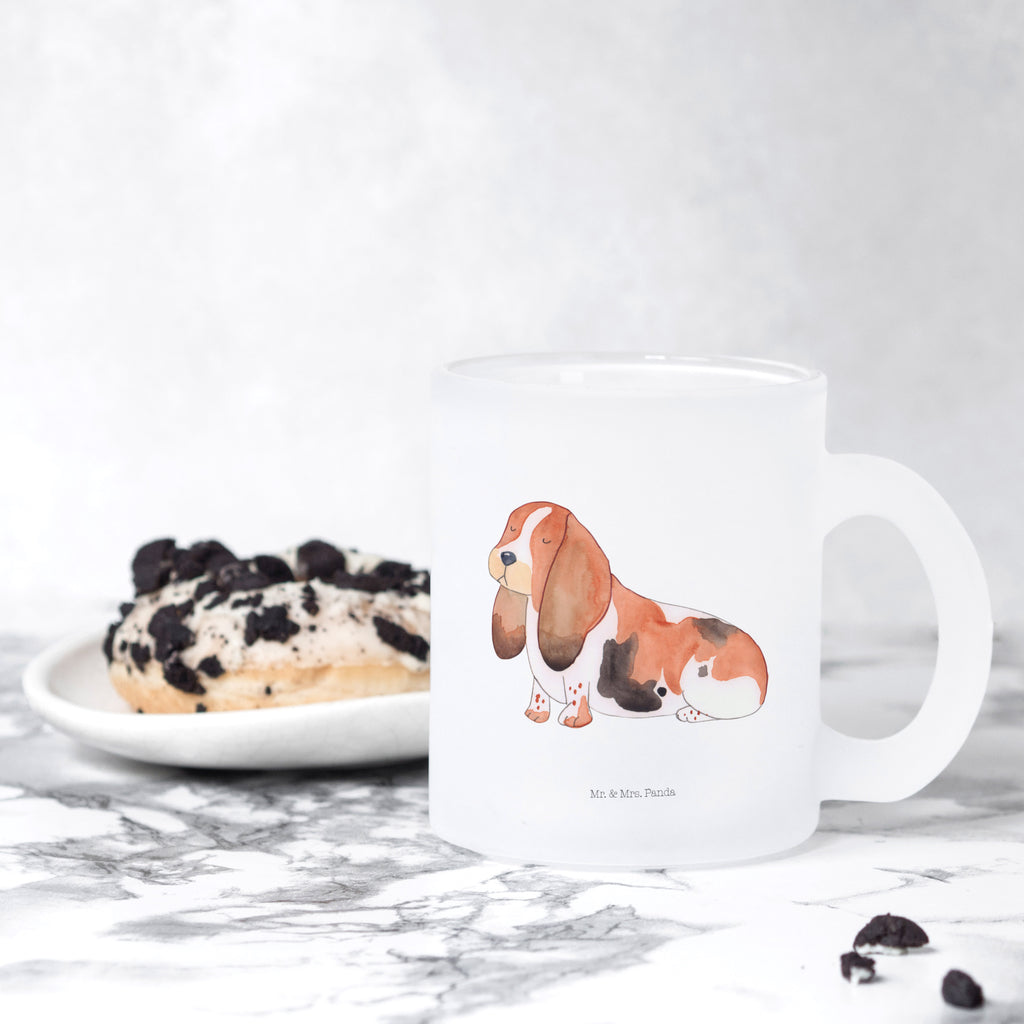 Teetasse Hund Basset Hound Teetasse, Teeglas, Teebecher, Tasse mit Henkel, Tasse, Glas Teetasse, Teetasse aus Glas, Hund, Hundemotiv, Haustier, Hunderasse, Tierliebhaber, Hundebesitzer, Sprüche, Basset Hound, Basset, Hundeliebe, kinderlos