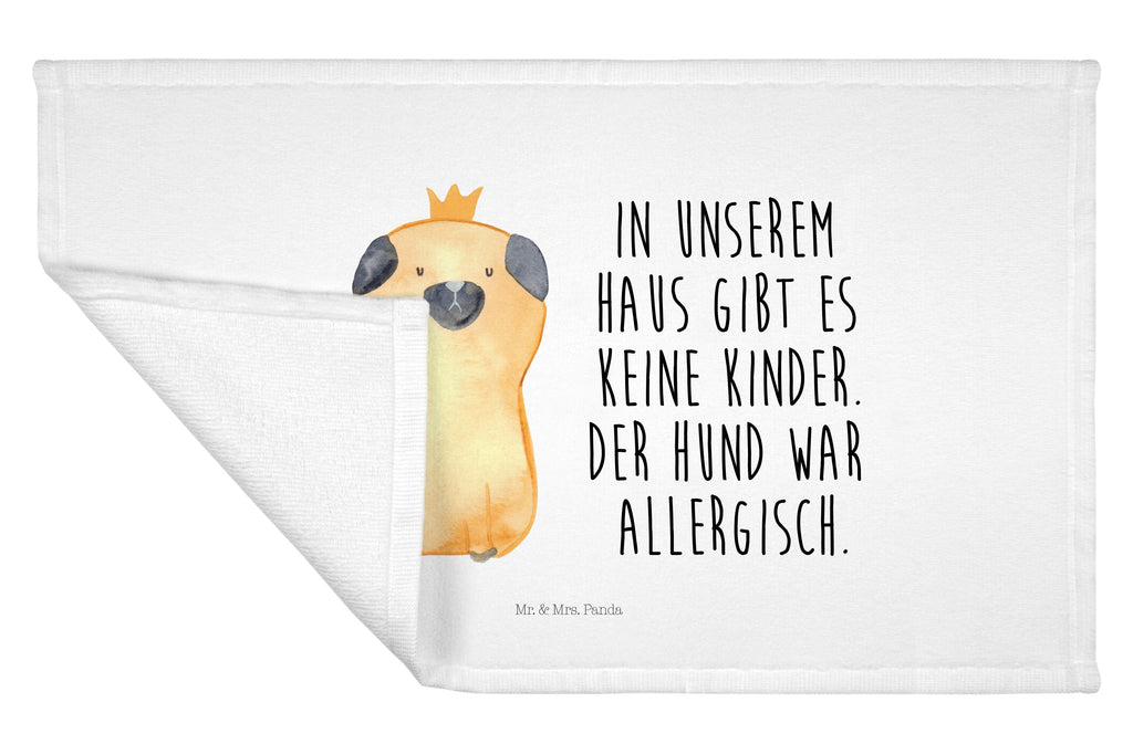 Handtuch Mops Krone Handtuch, Badehandtuch, Badezimmer, Handtücher, groß, Kinder, Baby, Hund, Hundemotiv, Haustier, Hunderasse, Tierliebhaber, Hundebesitzer, Sprüche, Mops, allergisch, kinderlos, Hausregel, Hundebesitzer. Spruch, lustig