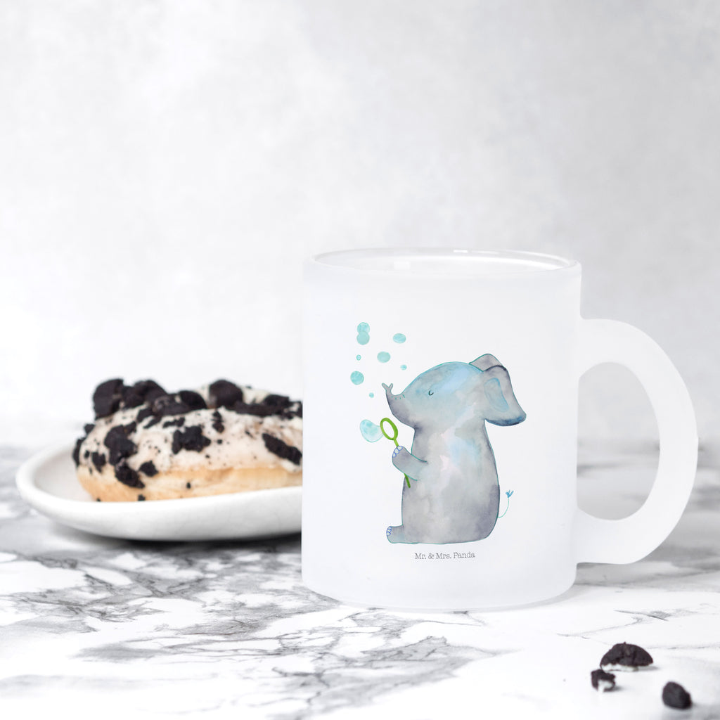 Teetasse Elefant Seifenblasen Teetasse, Teeglas, Teebecher, Tasse mit Henkel, Tasse, Glas Teetasse, Teetasse aus Glas, Tiermotive, Gute Laune, lustige Sprüche, Tiere, Elefant, Elefanten, Dickhäuter, Rüsseltier, Seifenblasen, Liebe, Heimat, Gefühl. Daheim, Liebesbeweis, Liebesspruch