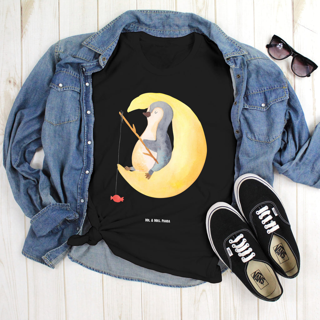 T-Shirt Standard Pinguin Mond T-Shirt, Shirt, Tshirt, Lustiges T-Shirt, T-Shirt mit Spruch, Party, Junggesellenabschied, Jubiläum, Geburstag, Herrn, Damen, Männer, Frauen, Schlafshirt, Nachthemd, Sprüche, Pinguin, Pinguine, Spruch, schlafen, Nachtruhe, Einschlafen, Schlafzimmer, Schlafstörungen, Gästezimmer