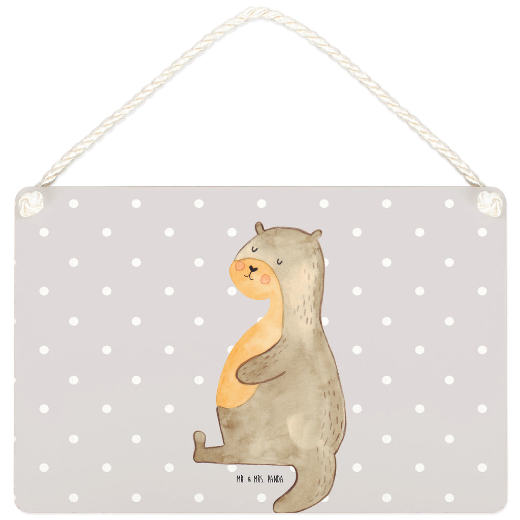 Deko Schild Otter Bauch Dekoschild, Deko Schild, Schild, Tür Schild, Türschild, Holzschild, Wandschild, Wanddeko, Otter, Fischotter, Seeotter, Otter Seeotter See Otter