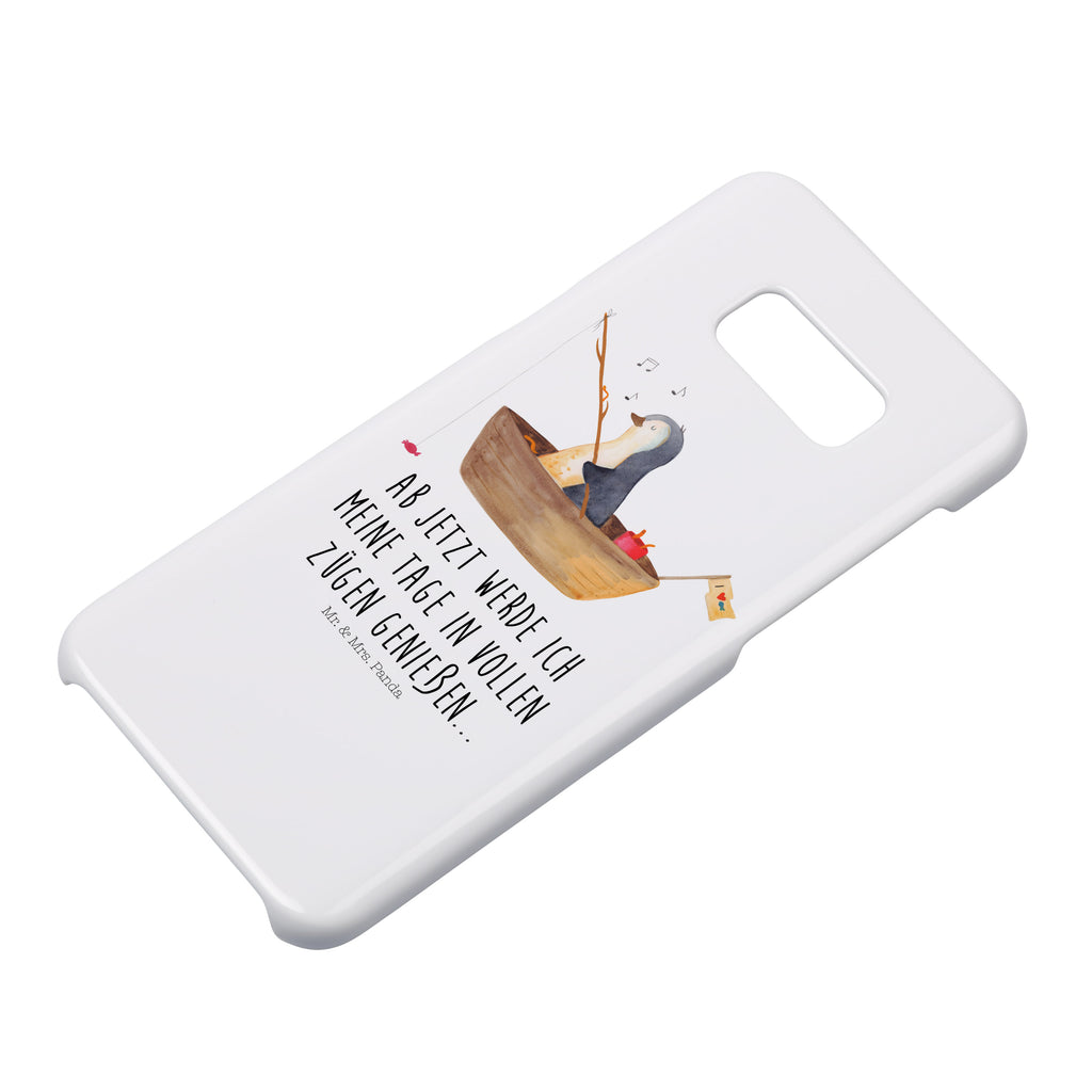 Handyhülle Pinguin Angelboot Samsung Galaxy S9, Handyhülle, Smartphone Hülle, Handy Case, Handycover, Hülle, Pinguin, Pinguine, Angeln, Boot, Angelboot, Lebenslust, Leben, genießen, Motivation, Neustart, Neuanfang, Trennung, Scheidung, Geschenkidee Liebeskummer