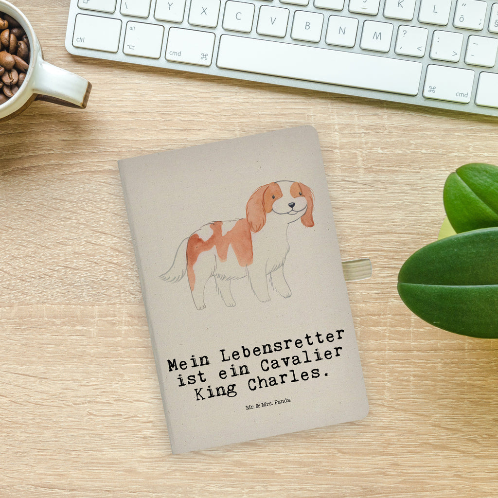 Baumwoll Notizbuch Cavalier King Charles Spaniel Lebensretter Notizen, Eintragebuch, Tagebuch, Notizblock, Adressbuch, Journal, Kladde, Skizzenbuch, Notizheft, Schreibbuch, Schreibheft, Hund, Hunderasse, Rassehund, Hundebesitzer, Geschenk, Tierfreund, Schenken, Welpe, Cavalier King Charles Spaniel