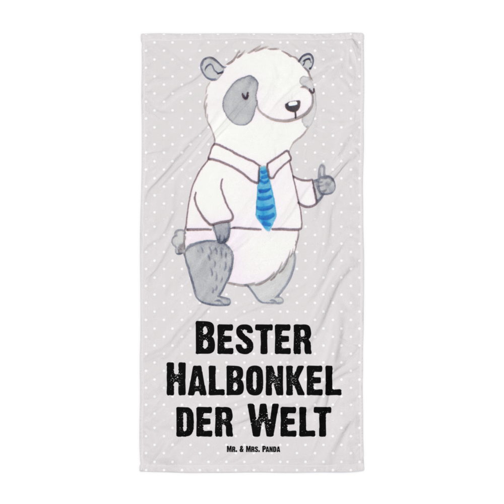 XL Badehandtuch Panda Bester Halbonkel der Welt Handtuch, Badetuch, Duschtuch, Strandtuch, Saunatuch, für, Dankeschön, Geschenk, Schenken, Geburtstag, Geburtstagsgeschenk, Geschenkidee, Danke, Bedanken, Mitbringsel, Freude machen, Geschenktipp, Onkel, bester Onkel, Halbonkel, Stiefonkel, Stief, Stiefgeschwister, Familie, Kleinigkeit