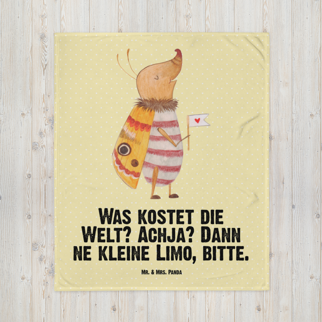 Babydecke Nachtfalter mit Fähnchen Babydecke, Babygeschenk, Geschenk Geburt, Babyecke Kuscheldecke, Krabbeldecke, Tiermotive, Gute Laune, lustige Sprüche, Tiere, Nachtfalter, Käfer, Spruch lustig, Spruch witzig, süß, niedlich, Küche Deko, Was kostet die Welt