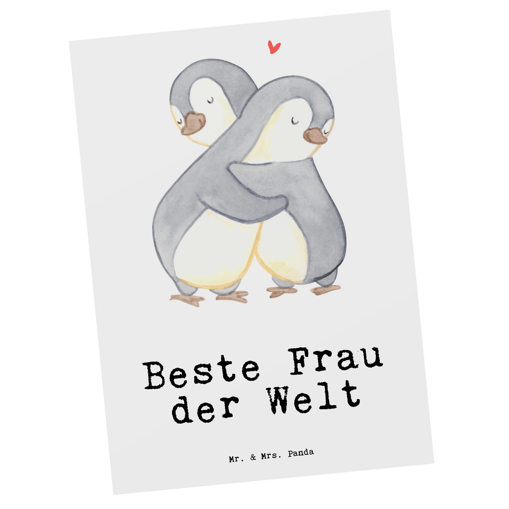 Postkarte Pinguin Beste Frau der Welt Postkarte, Karte, Geschenkkarte, Grußkarte, Einladung, Ansichtskarte, Geburtstagskarte, Einladungskarte, Dankeskarte, Ansichtskarten, Einladung Geburtstag, Einladungskarten Geburtstag, für, Dankeschön, Geschenk, Schenken, Geburtstag, Geburtstagsgeschenk, Geschenkidee, Danke, Bedanken, Mitbringsel, Freude machen, Geschenktipp, Beste, Frau, Ehefrau, Partnerin, Freundin, Traumfrau, Liebling, Ehepartner, Ehe, Gattin, Lebensgefährtin, Braut, Kleinigkeit