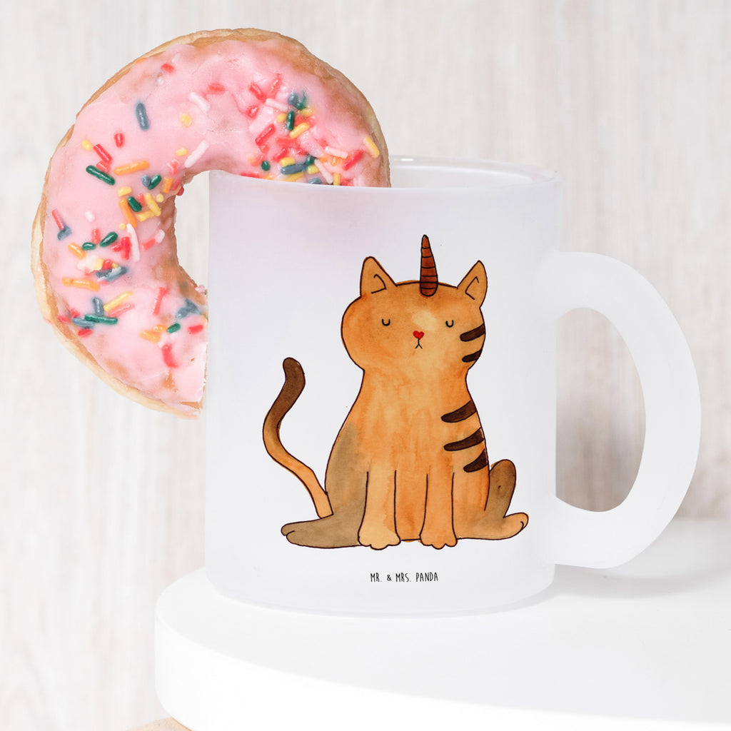 Teetasse Einhorn Katze Teetasse, Teeglas, Teebecher, Tasse mit Henkel, Tasse, Glas Teetasse, Teetasse aus Glas, Einhorn, Einhörner, Einhorn Deko, Pegasus, Unicorn, Katzer, Mieze, Regenbogen, Glitzer, Einhornpower, Erwachsenwerden, Katze, Katzenhorn, Einhornkatze, Kittyhorn