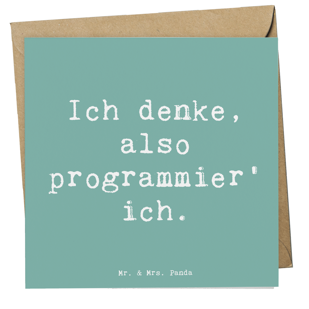 Deluxe Karte Spruch Denker Softwareentwickler Karte, Grußkarte, Klappkarte, Einladungskarte, Glückwunschkarte, Hochzeitskarte, Geburtstagskarte, Hochwertige Grußkarte, Hochwertige Klappkarte, Beruf, Ausbildung, Jubiläum, Abschied, Rente, Kollege, Kollegin, Geschenk, Schenken, Arbeitskollege, Mitarbeiter, Firma, Danke, Dankeschön