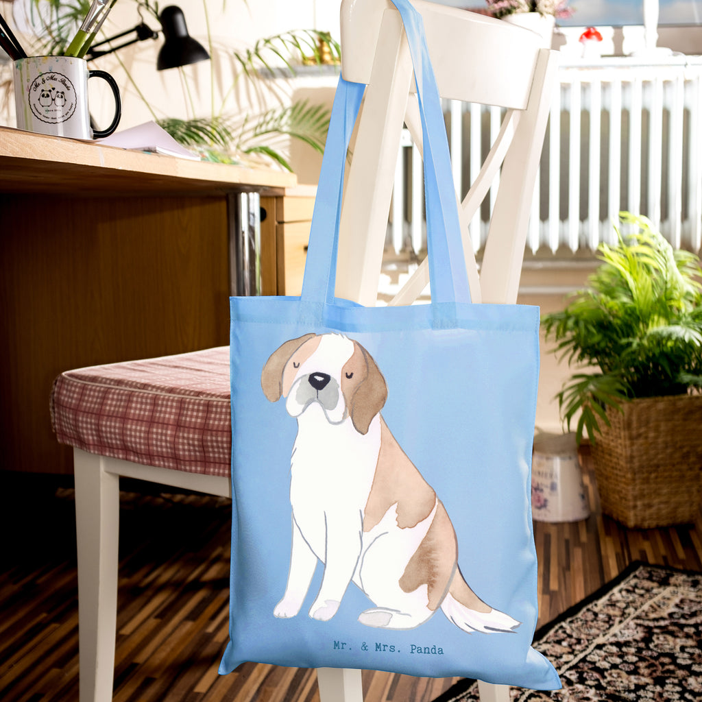 Tragetasche Saint Bernard Lebensretter Beuteltasche, Beutel, Einkaufstasche, Jutebeutel, Stoffbeutel, Tasche, Shopper, Umhängetasche, Strandtasche, Schultertasche, Stofftasche, Tragetasche, Badetasche, Jutetasche, Einkaufstüte, Laptoptasche, Hund, Hunderasse, Rassehund, Hundebesitzer, Geschenk, Tierfreund, Schenken, Welpe, St. Bernhardshund, Chien du Saint-Bernard, Saint Bernard Dog, Perro San Bernardo, Saint Bernard