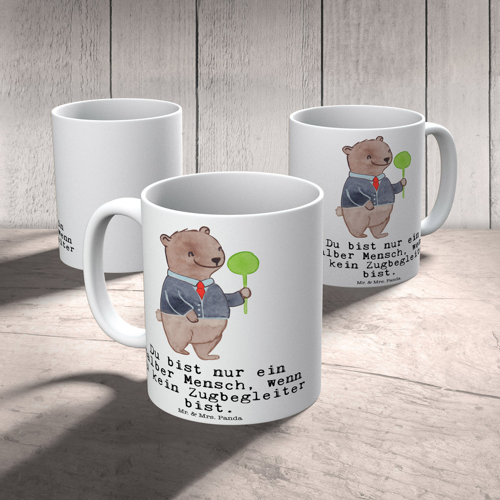 Tasse Zugbegleiter mit Herz Tasse, Kaffeetasse, Teetasse, Becher, Kaffeebecher, Teebecher, Keramiktasse, Porzellantasse, Büro Tasse, Geschenk Tasse, Tasse Sprüche, Tasse Motive, Kaffeetassen, Tasse bedrucken, Designer Tasse, Cappuccino Tassen, Schöne Teetassen, Beruf, Ausbildung, Jubiläum, Abschied, Rente, Kollege, Kollegin, Geschenk, Schenken, Arbeitskollege, Mitarbeiter, Firma, Danke, Dankeschön