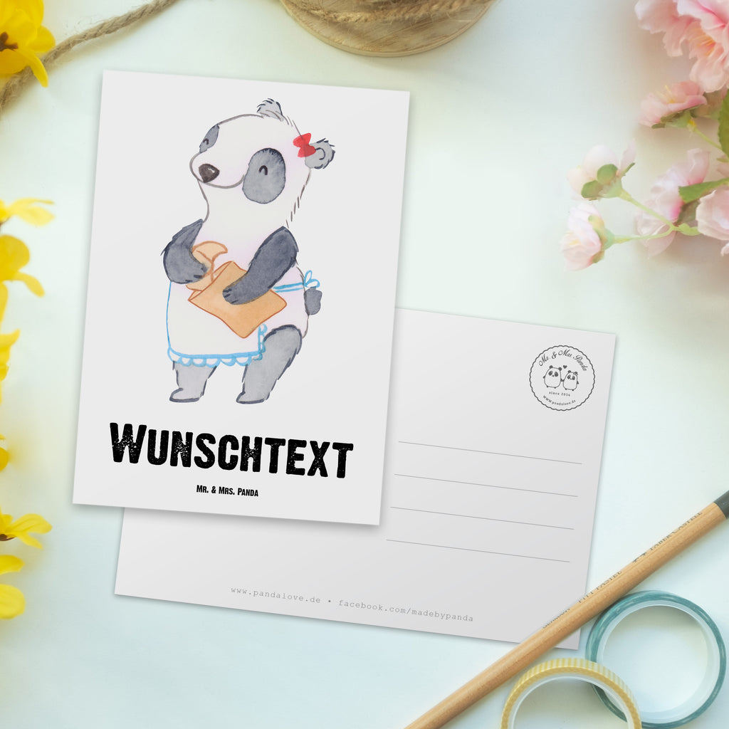 Personalisierte Postkarte Bäckereifachverkäuferin mit Herz Postkarte mit Namen, Postkarte bedrucken, Postkarte mit Wunschtext, Postkarte personalisierbar, Geschenkkarte mit Namen, Grußkarte mit Namen, Karte mit Namen, Einladung mit Namen, Ansichtskarte mit Namen, Geschenkkarte mit Wunschtext, Grußkarte mit Wunschtext, Karte mit Wunschtext, Einladung mit Wunschtext, Ansichtskarte mit Wunschtext, Beruf, Ausbildung, Jubiläum, Abschied, Rente, Kollege, Kollegin, Geschenk, Schenken, Arbeitskollege, Mitarbeiter, Firma, Danke, Dankeschön, Bäckereifachverkäuferin, Backwarenverkäuferin, Bäckerei, Backstube, Bäckerladen, Brotmanufaktur