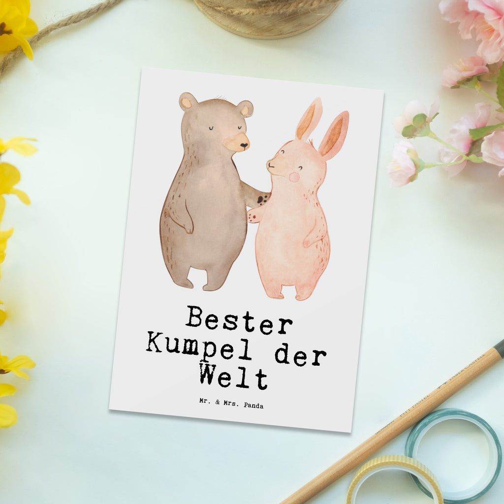 Postkarte Hase Bester Kumpel der Welt Postkarte, Karte, Geschenkkarte, Grußkarte, Einladung, Ansichtskarte, Geburtstagskarte, Einladungskarte, Dankeskarte, Ansichtskarten, Einladung Geburtstag, Einladungskarten Geburtstag, für, Dankeschön, Geschenk, Schenken, Geburtstag, Geburtstagsgeschenk, Geschenkidee, Danke, Bedanken, Mitbringsel, Freude machen, Geschenktipp, Kumpel, Kumpane, bester Freund, Bro, Buddy, Kollege, best friends, Freundschaft, Liebster, Bester