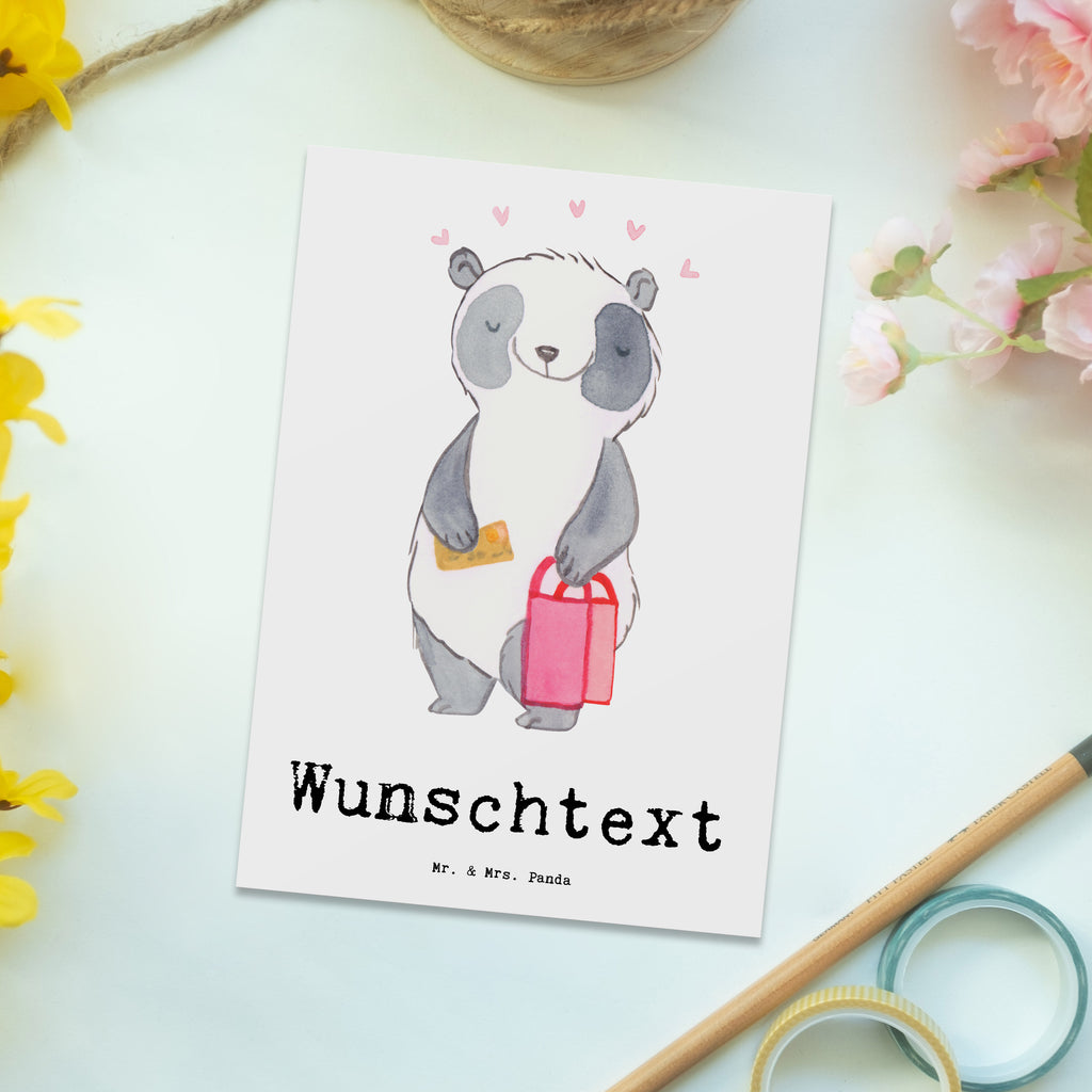 Personalisierte Postkarte Panda Bester Shoppingpartner der Welt Postkarte mit Namen, Postkarte bedrucken, Postkarte mit Wunschtext, Postkarte personalisierbar, Geschenkkarte mit Namen, Grußkarte mit Namen, Karte mit Namen, Einladung mit Namen, Ansichtskarte mit Namen, Geschenkkarte mit Wunschtext, Grußkarte mit Wunschtext, Karte mit Wunschtext, Einladung mit Wunschtext, Ansichtskarte mit Wunschtext, für, Dankeschön, Geschenk, Schenken, Geburtstag, Geburtstagsgeschenk, Geschenkidee, Danke, Bedanken, Mitbringsel, Freude machen, Geschenktipp, Shoppingpartner, Shoppen, Begleitung, Partner, Freundin, Freund, bff, Shopping, Einkaufen, Shopping-Queen, Queen, Bester