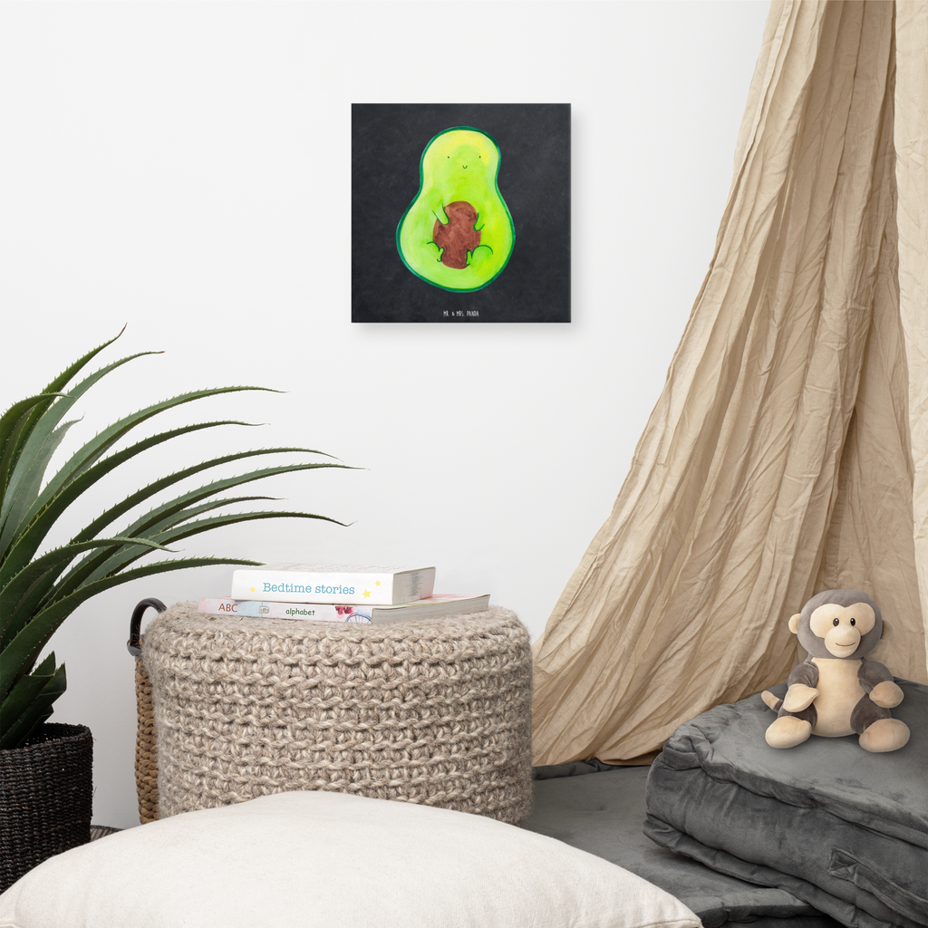 Leinwand Bild Avocado Kern Leinwand, Bild, Kunstdruck, Wanddeko, Dekoration, Avocado, Veggie, Vegan, Gesund, Avokado, Avocadokern, Kern, Pflanze, Spruch Leben