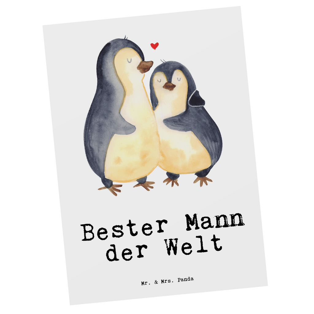 Postkarte Pinguin Bester Mann der Welt Postkarte, Karte, Geschenkkarte, Grußkarte, Einladung, Ansichtskarte, Geburtstagskarte, Einladungskarte, Dankeskarte, Ansichtskarten, Einladung Geburtstag, Einladungskarten Geburtstag, für, Dankeschön, Geschenk, Schenken, Geburtstag, Geburtstagsgeschenk, Geschenkidee, Danke, Bedanken, Mitbringsel, Freude machen, Geschenktipp, Ehemann, Beste, Mann, Partner, Freund, Traummann, Liebling, Ehepartner, Ehe, Gatte, Lebensgefährte, Bräutigam, Kleinigkeit