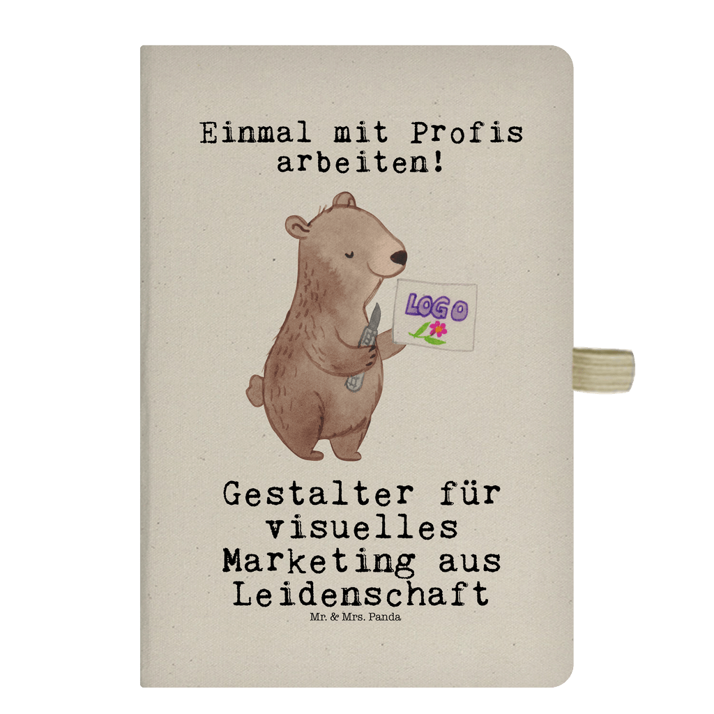 Baumwoll Notizbuch Gestalter für visuelles Marketing Leidenschaft Notizen, Eintragebuch, Tagebuch, Notizblock, Adressbuch, Journal, Kladde, Skizzenbuch, Notizheft, Schreibbuch, Schreibheft, Beruf, Ausbildung, Jubiläum, Abschied, Rente, Kollege, Kollegin, Geschenk, Schenken, Arbeitskollege, Mitarbeiter, Firma, Danke, Dankeschön