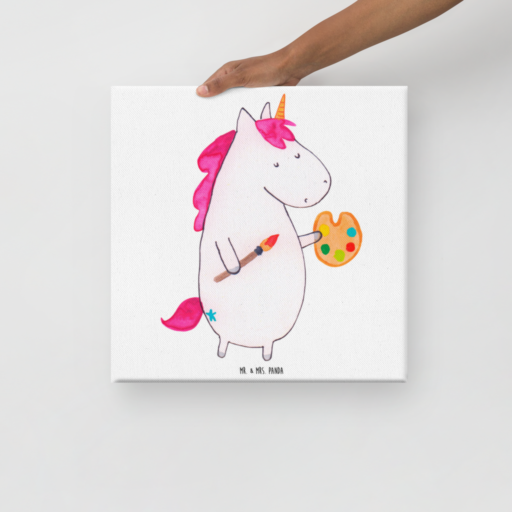 Leinwand Bild Einhorn Künstler Leinwand, Bild, Kunstdruck, Wanddeko, Dekoration, Einhorn, Einhörner, Einhorn Deko, Pegasus, Unicorn, Englisch, Künstler, Artist, Malen, Zeichnen, Welt, Farbe, Stift, Pinsel, Geschenk, Maler